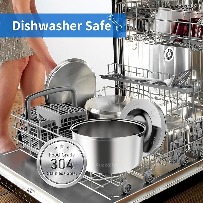 3L Large Capacity Stinless Steel Dog Water Bowl and Waterproof Silicone Dog Food Tray, Slow Down Drinking Pet Water Bowl