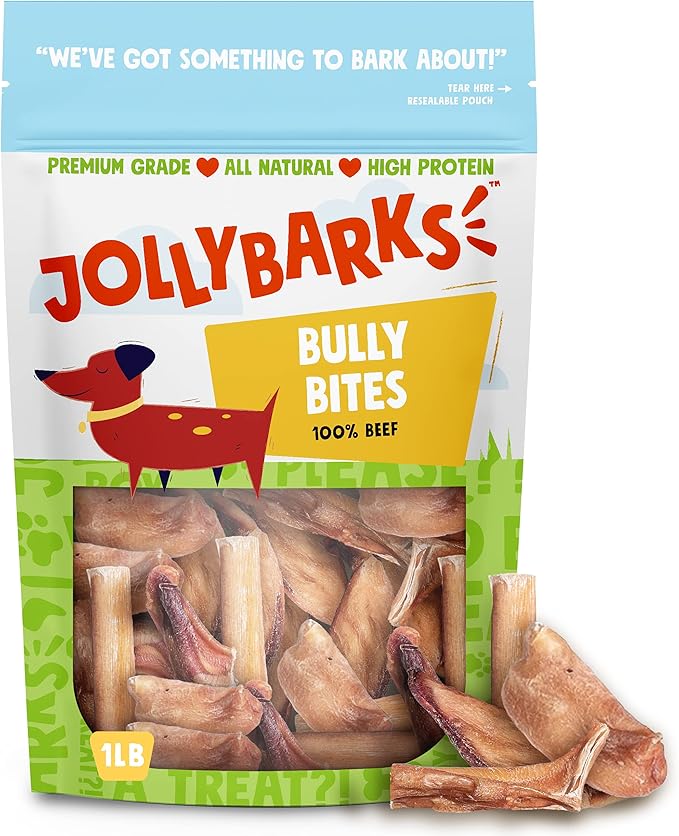 Bully Sticks for Small Dogs | All Natural, Single Ingredient Bully Sticks for Puppies to Medium Dogs (Bully Bites - 1lb)