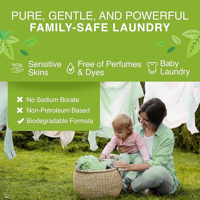 Good Natured Brand | Laundry Bundle | Carpet Freshener Lemon & Eucalyptus 31oz | Pet-Friendly Carpet Deodorizer | Laundry Powder Peppermint 47oz | Hypoallergenic Laundry Powder 94 Loads