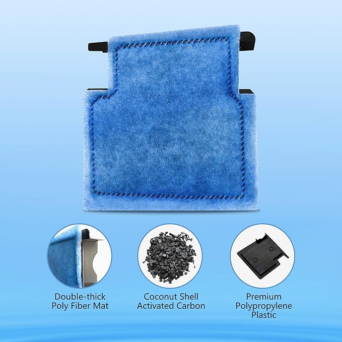 Aquarium Filter Cartridge Replacement Rite-Size A Filter Cartridges 32 Pack Compatible with Power Filters 75/100