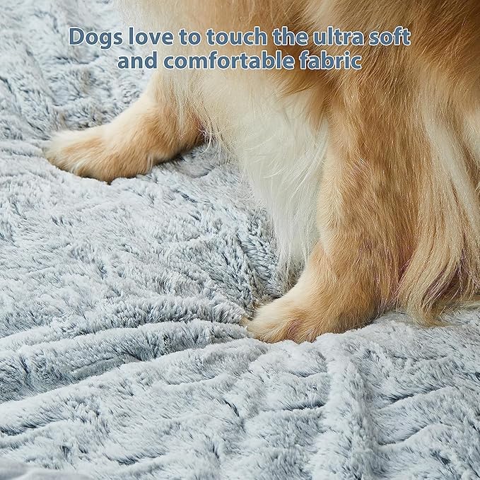 WNPETHOME XL Extra Large Dog Bed, Washable Dog Couch with Removable Waterproof Cover, Orthopedic Large Pet Sofa Bed with Bolster Sides for Sleeping