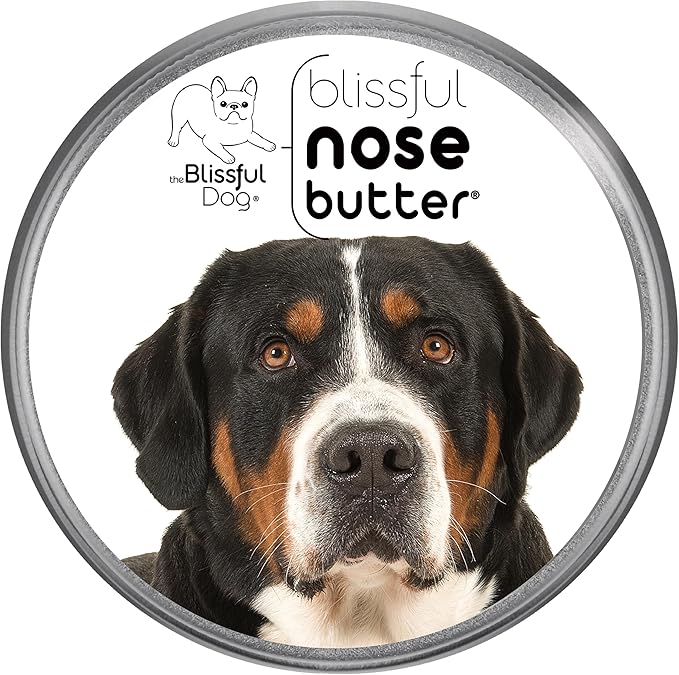 The Blissful Dog Greater Swiss Mountain Dog Unscented Nose Butter - Dog Nose Butter, 2 Ounce