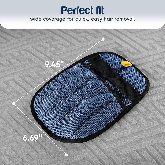 Upgraded Pet Hair Removal Gloves with 5-Finger Design,Reusable Electrostatic Mitts with Enhanced Grip, Quickly Remove Cat & Dog Hair from Sofas, Beds, Clothes, Carpets，1PCS
