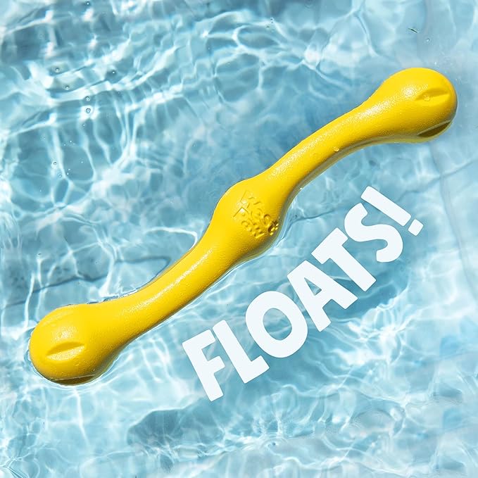 WEST PAW Zogoflex Echo Zwig Squeezy Dog Fetching Stick – Bouncy, Hollow, Squishy Interactive Toy for Puppies, Large Dogs – Floatable Stick, Lightweight Chewy Toy for Catch/Fetch – 13.75”, Aqua Blue