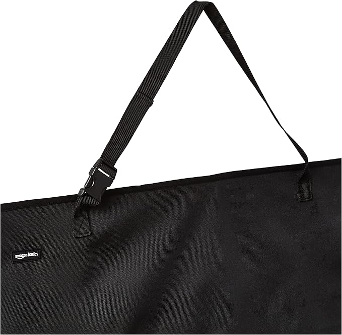 Amazon Basics Waterproof Car Back Bench Seat Cover Protector for Dog - 56 x 47 inch, Black