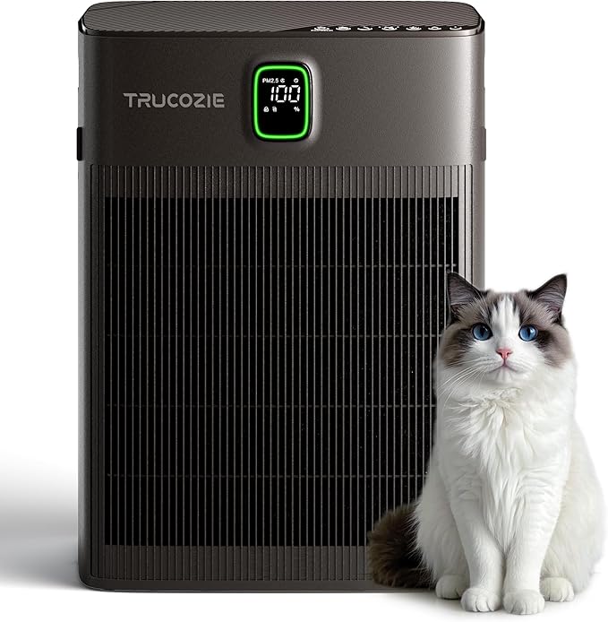 T554 Air Purifier for Home Up to 2000 Ft² in 1 Hr with Washable Pre-Filter, Air Purifier for Home Pets with PM 2.5 Air Quality Display, Sleep Mode for Allergies, Dust, Smoke, Grayish Brown