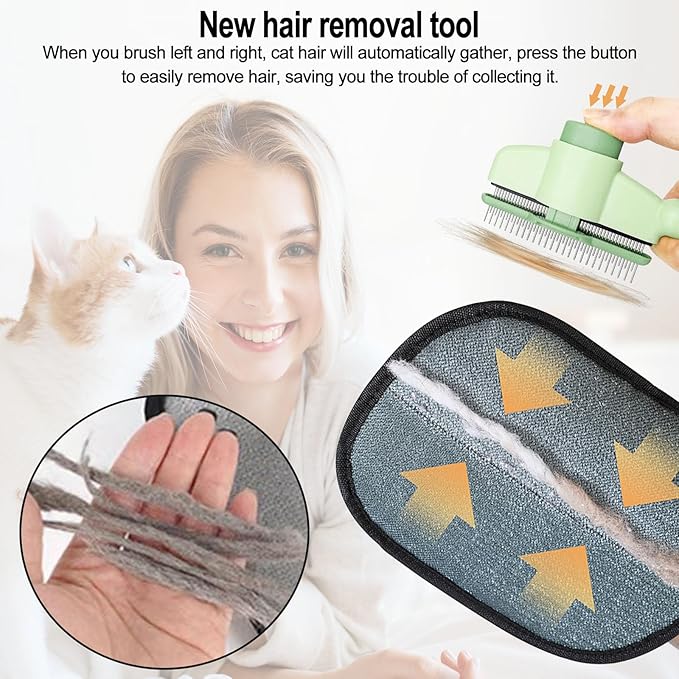 Pet Hair Removal Glove, Electrostatic Pet Hair Removal Gloves, Cat Comb, Dog Comb, Washable Reusable Dogs Cats Hair Gloves for Furniture, Bed, Sheets, Couch, Clothes, Carpet, Car Seat, Curtain