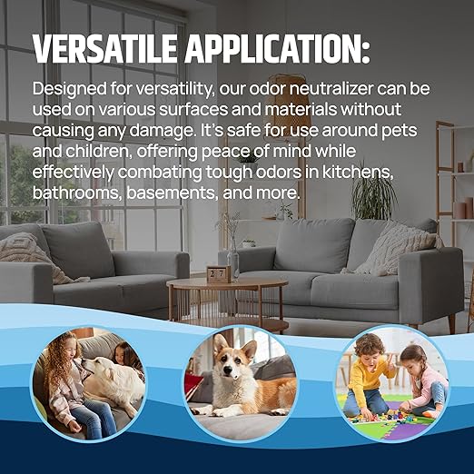 SOCAR - Odor Neutralizer Eliminates odors for Home, Office, Gym, Car. Eliminates Odors from Pets, Cooking, Sports Gear, Urine, Vomit & Unwanted, Strong Odors 32oz Liquid Spray