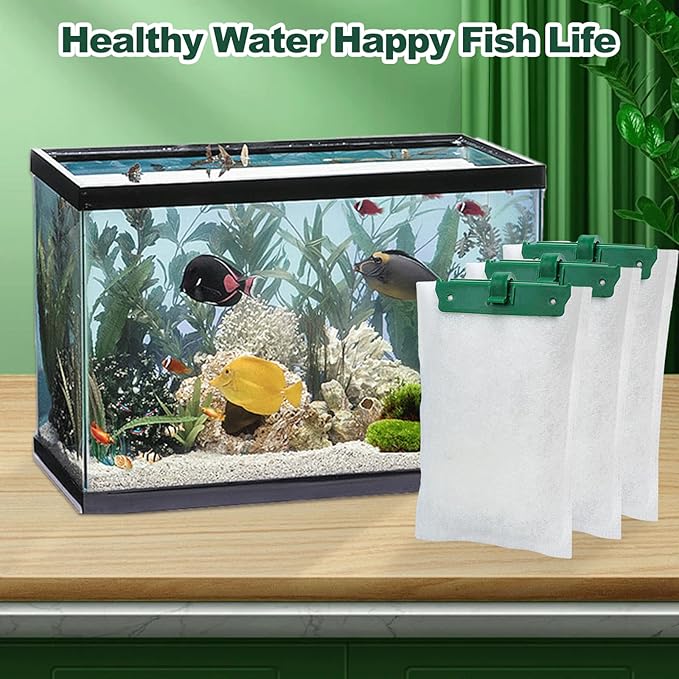 12-Count Medium Filter Cartridges Compatible with Tetra Whisper Bio-Bag Filters Medium Replacement Filter Cartridges for Whisper ReptoFilter and 10i IQ10 PF10 Power Filters -Ready to Use