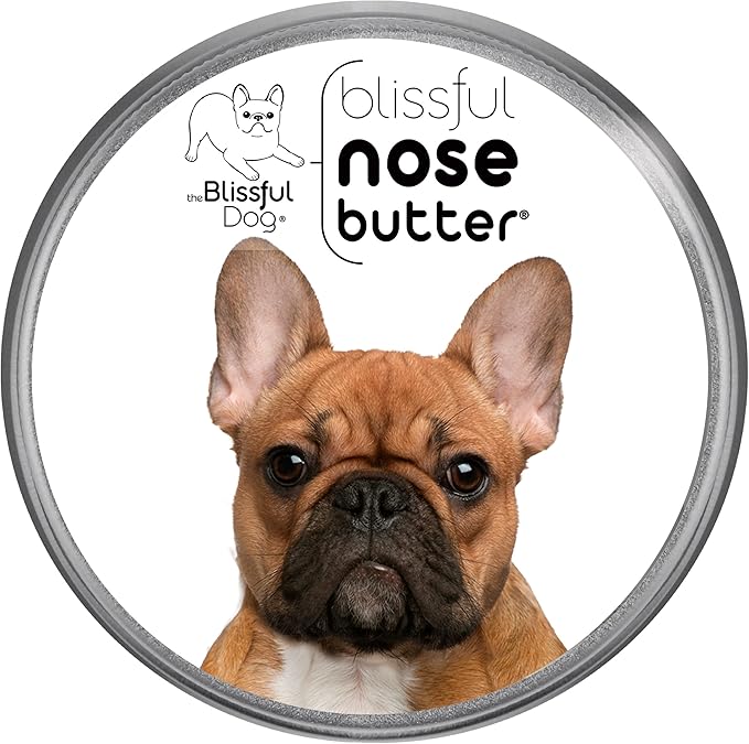 The Blissful Dog Black Masked Fawn French Bulldog Unscented Nose Butter, 16oz