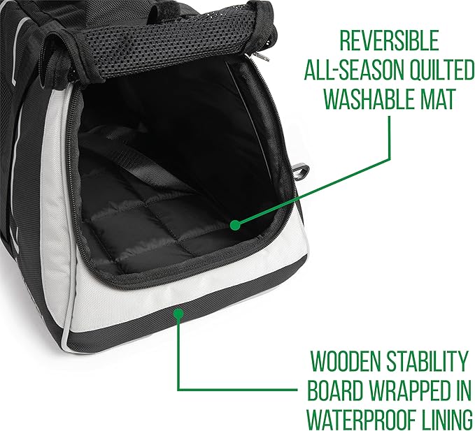 Sherpa Forma Frame Crash-Tested Travel Pet Carrier, Airline Approved & Guaranteed On Board - Black, Medium