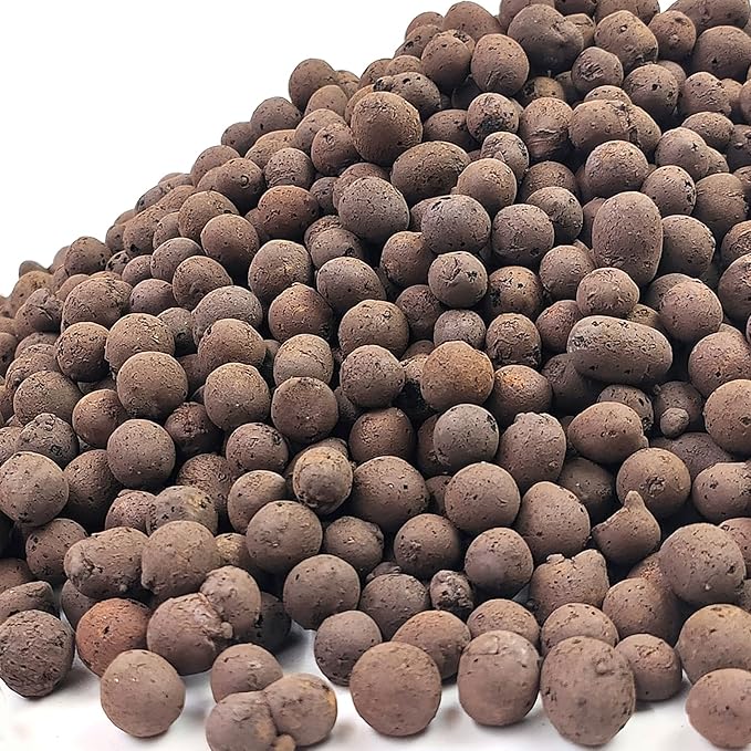5 lbs Clay Pebbles for Plants, 8-12 mm Leca Clay Balls for Indoor Plants, Orchid Potting Mixes, Hydroponic Growing, Aquaponics, Potted Top Dressing and Drainage