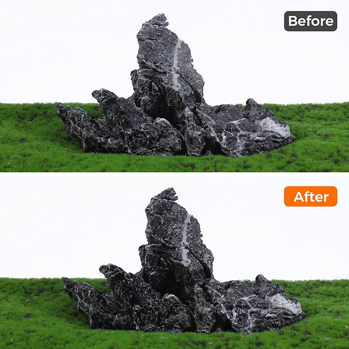 2-6 Inches Natural Seiryu Stone 4 PCS Aquarium Rocks for Aquascaping, Aquarium Landscaping, Terrariums, Fish Tank Decoration, Vivariums, Paludarium, Reptile and Amphibian Enclosures