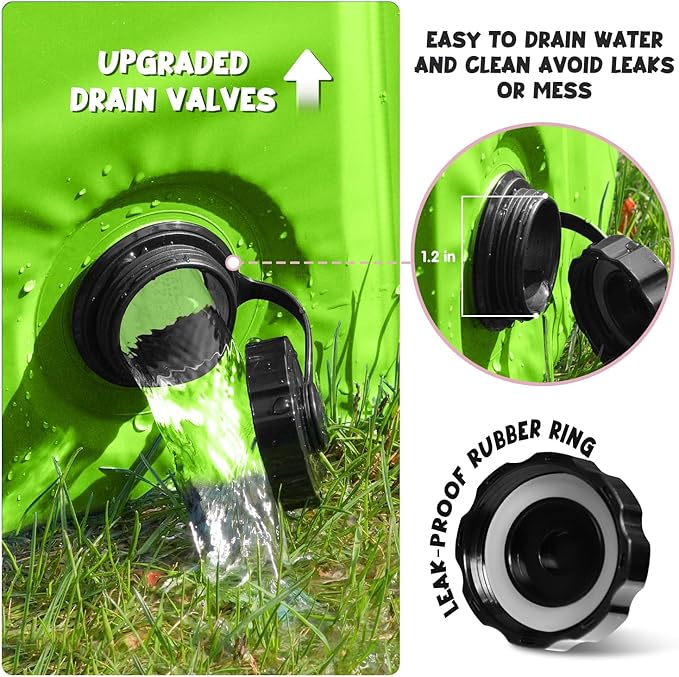 Furrybaby Dog Pool, Kiddie Pool with Hard Plate Collapsible Pet Bath Foldable Swimming Pet Pool Portable Green 32''