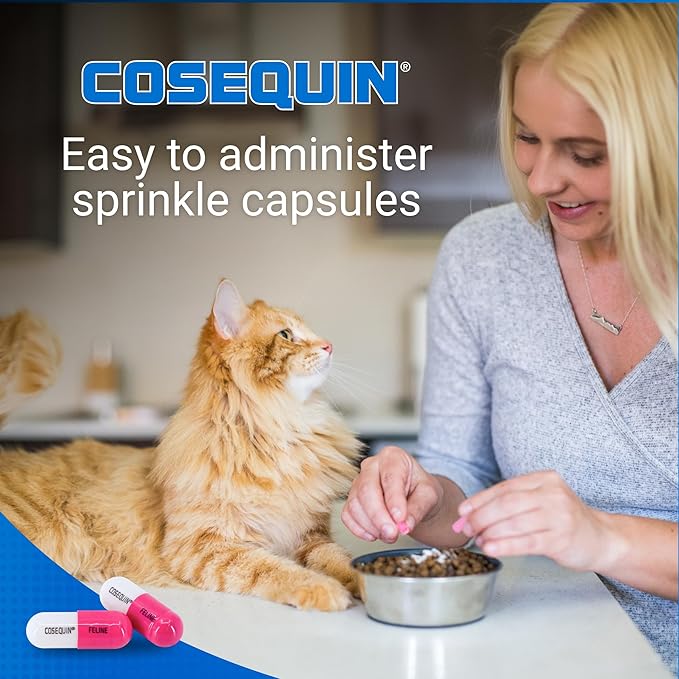 Nutramax Laboratories Cosequin 30 ct Sprinkle Capsules for Cats, 30-count