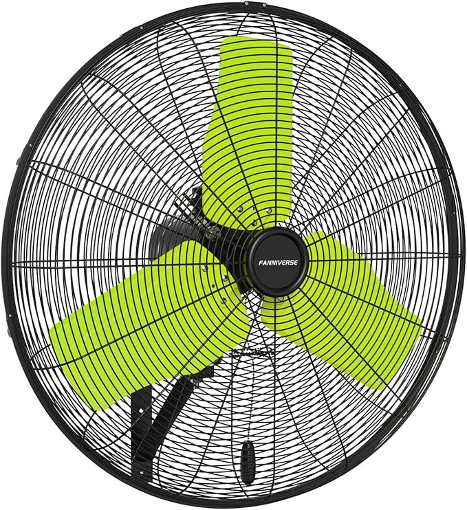 24 Inch 9500 CFM Waterproof Wall Fan Pro Series - Outdoor High Velocity Wall Mount Fan with Enclosed Motor for Residential, Warehouse, Patio, Shop, Garage, Barn UL Safety Listed