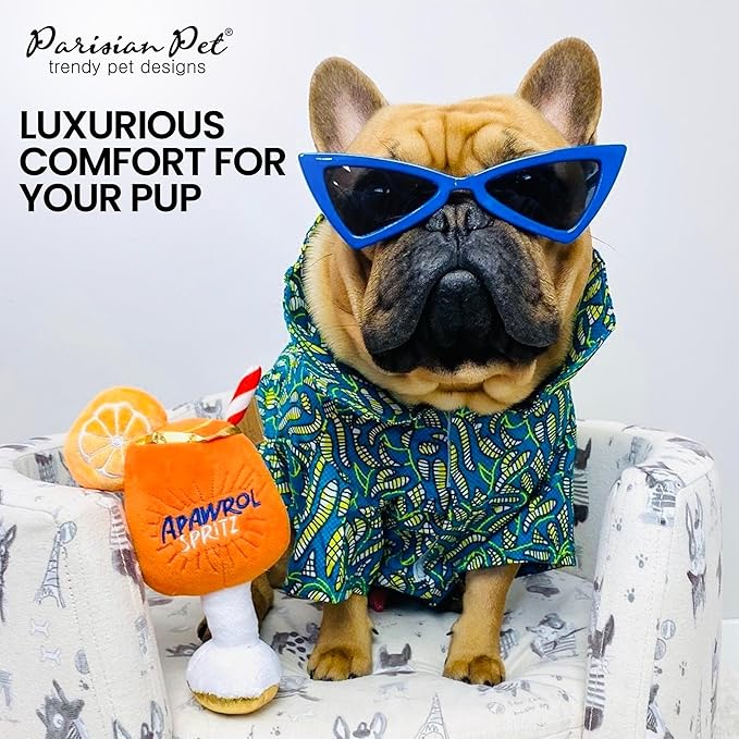 Parisian Pet Tribal Beach Shirt - 100% Cotton Summer Dog Clothes - Stylish Machine Washable Dog Costume - Breathable 2XL