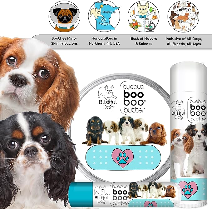 The Blissful Dog .50 oz Tube Cavalier King Charles Spaniel Booboo Butter
