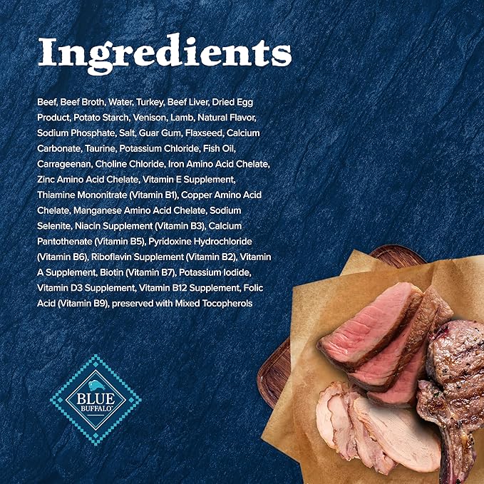 Blue Buffalo Wilderness Rocky Mountain Recipe Flaked Wet Cat Food, Chicken-Free & Grain-Free Recipe, Made with Natural Ingredients, Red Meat in Tasty Gravy, 5.5-oz. Cans (24 Count)