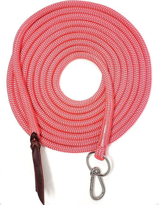 22' Long Line with SS O Ring and Carabiner (Pink)