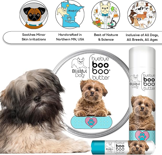 The Blissful Dog Lhasa Apso Boo Boo Butter, 2-Ounce