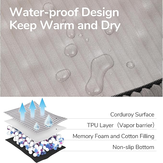 FUKUMARU Cute Dog Bed, Fluffy Dogs Couch with TPU Layer Keeping Lining Dry, Pet Sofa Medium Size Dog Easy to Care, Warm Cat Bed with Removable Zipper Cover, 36inch, Large, Light Grey