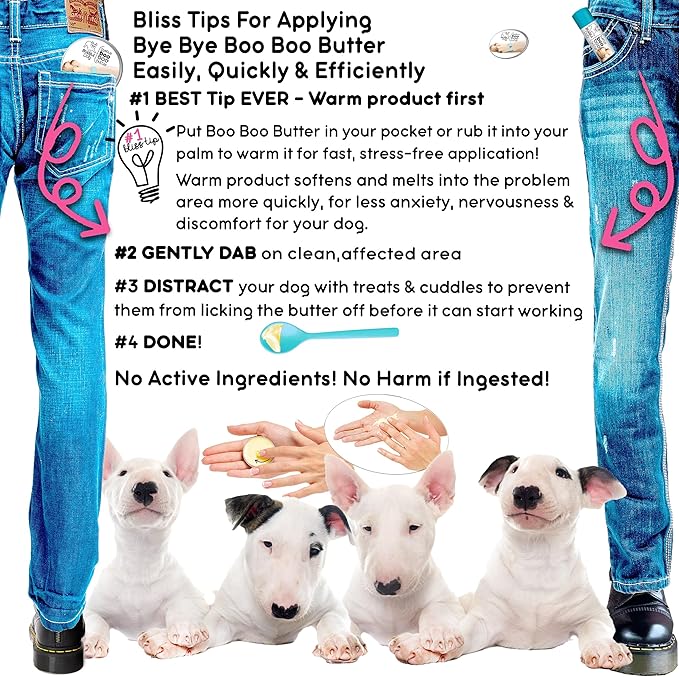 The Blissful Dog 8 oz TIN Bull Terrier Booboo Butter