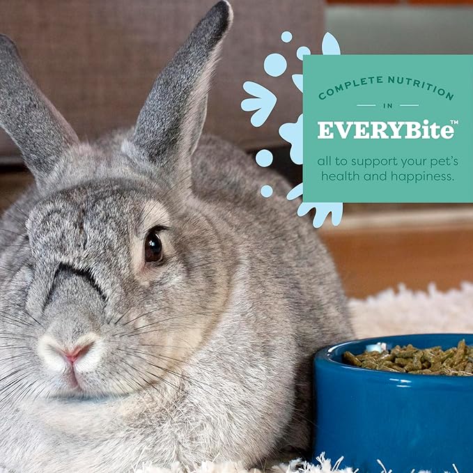 Oxbow Animal Health Garden Select Rabbit Food, Adult Rabbit, Made Timothy Hay, Vitamin & Mineral Rich Pet Food Pellets, Bunny Supplies, Made in USA, High Fiber, 4 lb Bag
