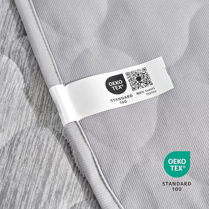 Cozy Bliss Leakproof Cooling Blanket for Large Dogs – Q-Max>0.4, Durable & Washable Dog Cooling Mat for Hot Weather, Soft Pet Throw & Couch Protector for Multiple Pets 60x80 Inch, Heather Silver Grey