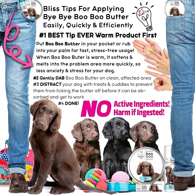 The Blissful Dog Flat-Coat Retriever Boo Boo Butter, 1-Ounce
