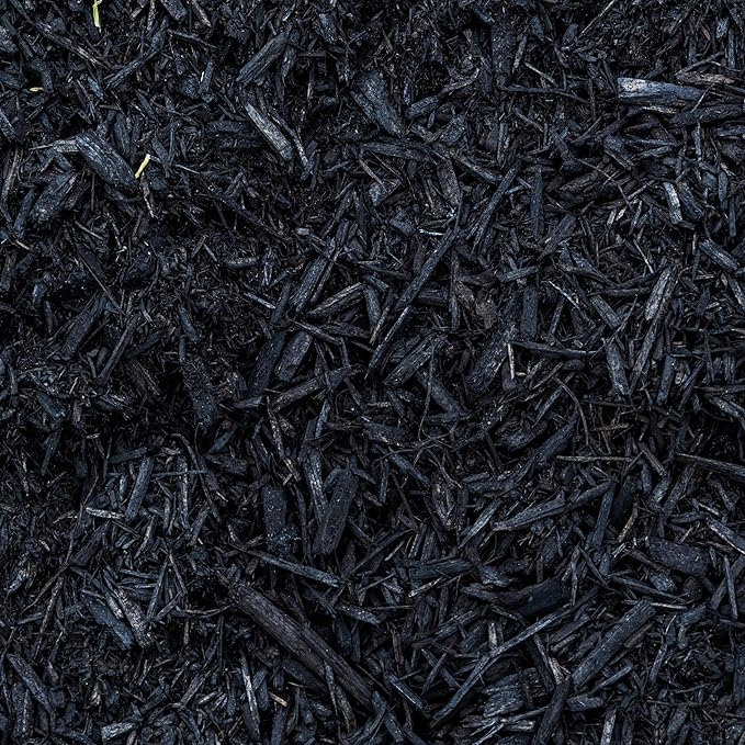 Premium Black Wood Mulch for Landscaping, Gardens, Lawns, Potting Media, and Potted Plants (0.7 CF - 20 L - 21 QTS)