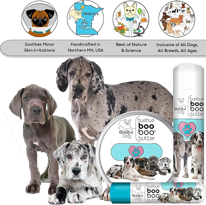 The Blissful Dog 2 oz TIN Great Dane Booboo Butter