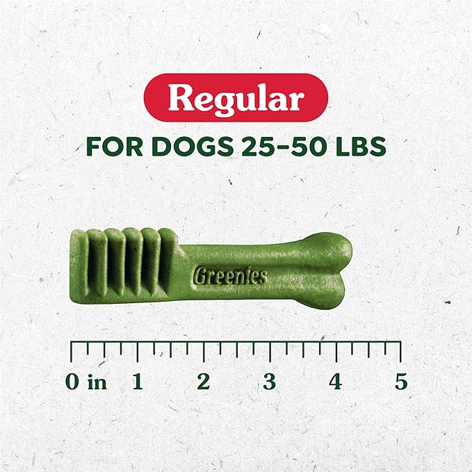 Greenies Regular Dental Dog Treats, 3-Flavor Variety Pack, (3) 12 oz. Pouches, 36 Total Treats