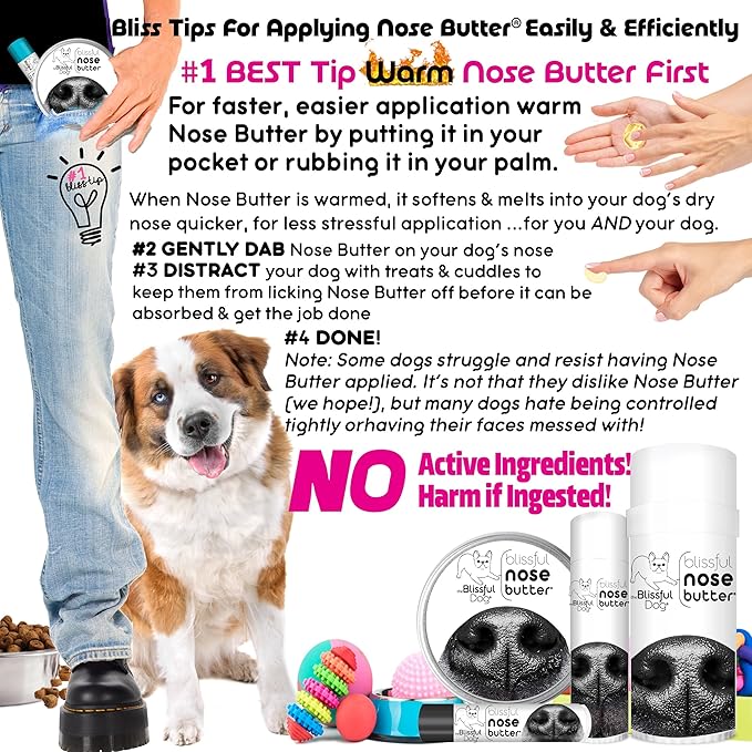 3 Cute Puppies Unscented Nose Butter - Dog Nose Butter, 8 Ounce