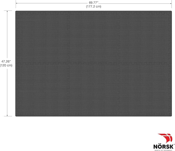 Norsk Dual-Sided Reversible 1/2" Foam Exercise Mats for Home Gym - Interlocking EVA Foam Tiles