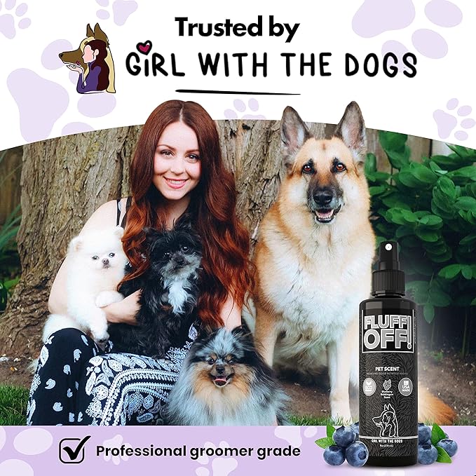 FLUFF OFF Pet Scent (Blueberry Bubblegum) 8 Oz - for Cats and Dogs - Made in USA