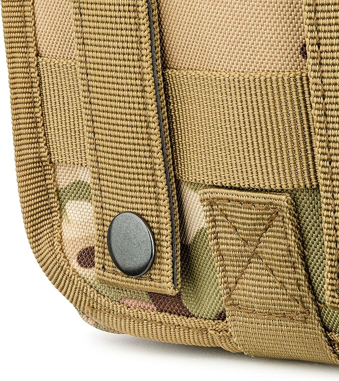 Scherber Premium IFAK Kit Trauma Pack Fully Stocked MOLLE Pouch w/CAT Tourniquet, HyFin Vent Chest Seal, & Israeli Bandage Trauma Kit for Emergency, Gunshot, Bleeding, & Major Wound Care (Camouflage)